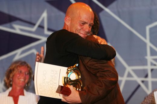 Eyal Halfon, winner of the Golden Dolphin Award at Troia FF
